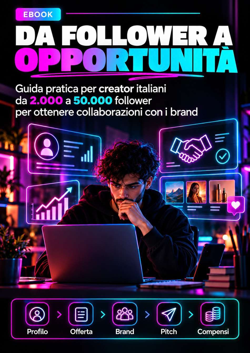Da Follower a Opportunità, la copertina reale dell’ebook per creator italiani